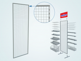 Торговый стенд с перфорацией
