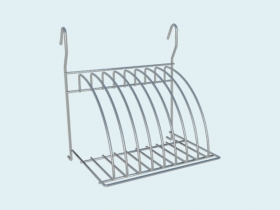 Тарелосушка на Рейлинг навесная, 255х205х277 мм.(Акция)