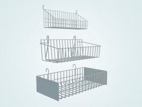 Корзины навесные на сетчатый стенд