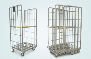 Контейнеры сетчатые,тележки ROLL-BOX