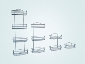 Полка для ванной прямая 1/2/3/4-ярусная МНН-1/МНН-2/МНН-3/МНН-4